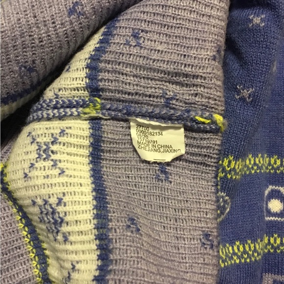 HP- BOX LUNCH ANIME MANGA FRUITS BASKET BLUE/YELLOW LONG SLEEVE SWEATER/SIZE L - Picture 8 of 8